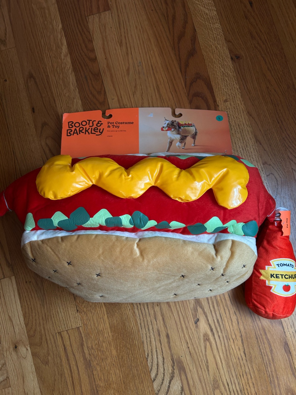 Boots & Barkley Red Hot Dog costume large